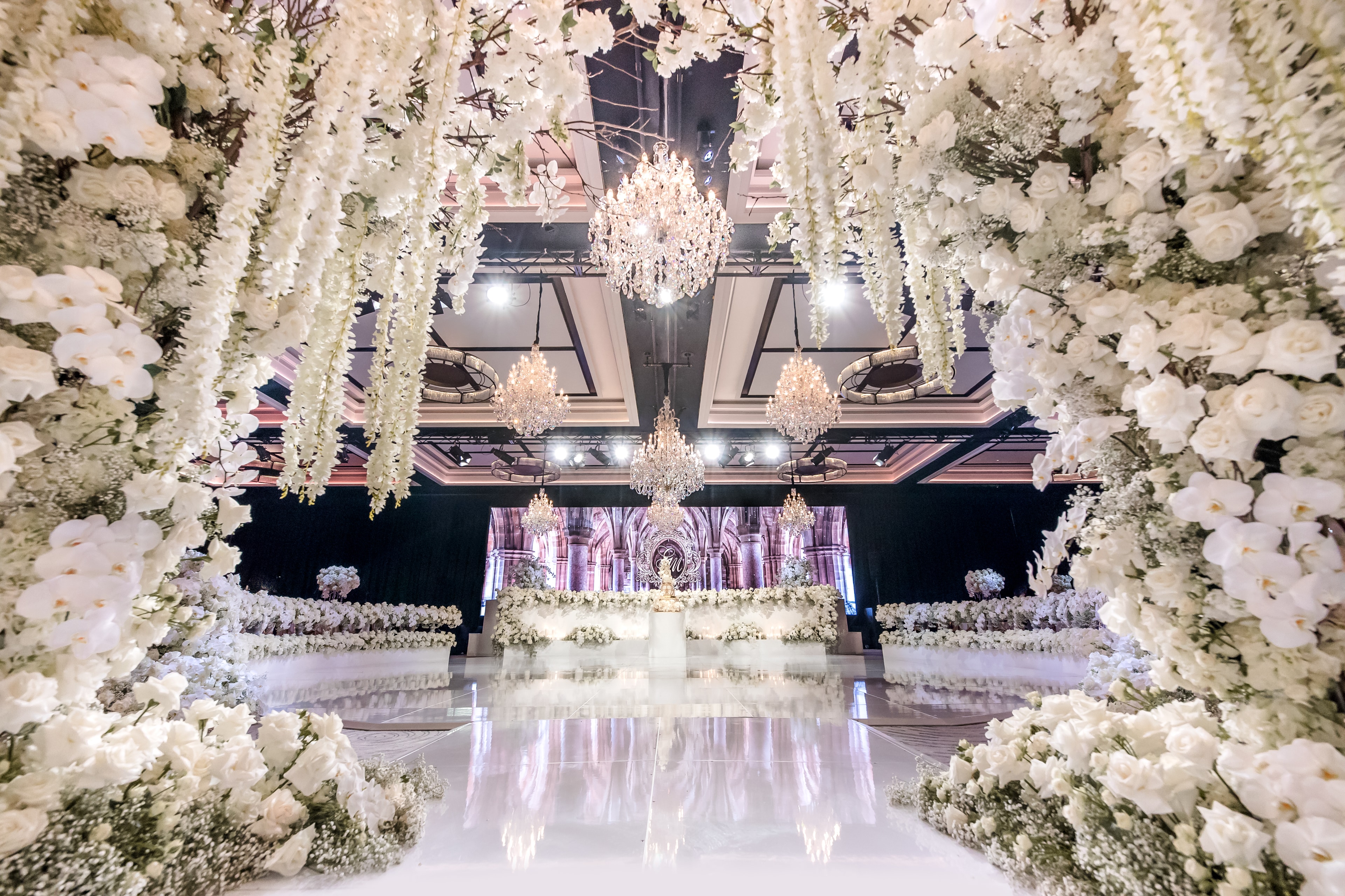 The Empress Maria Theresa chandelier hire Sydney, Czech Republic gold frame crystal chandelier for grand event spaces