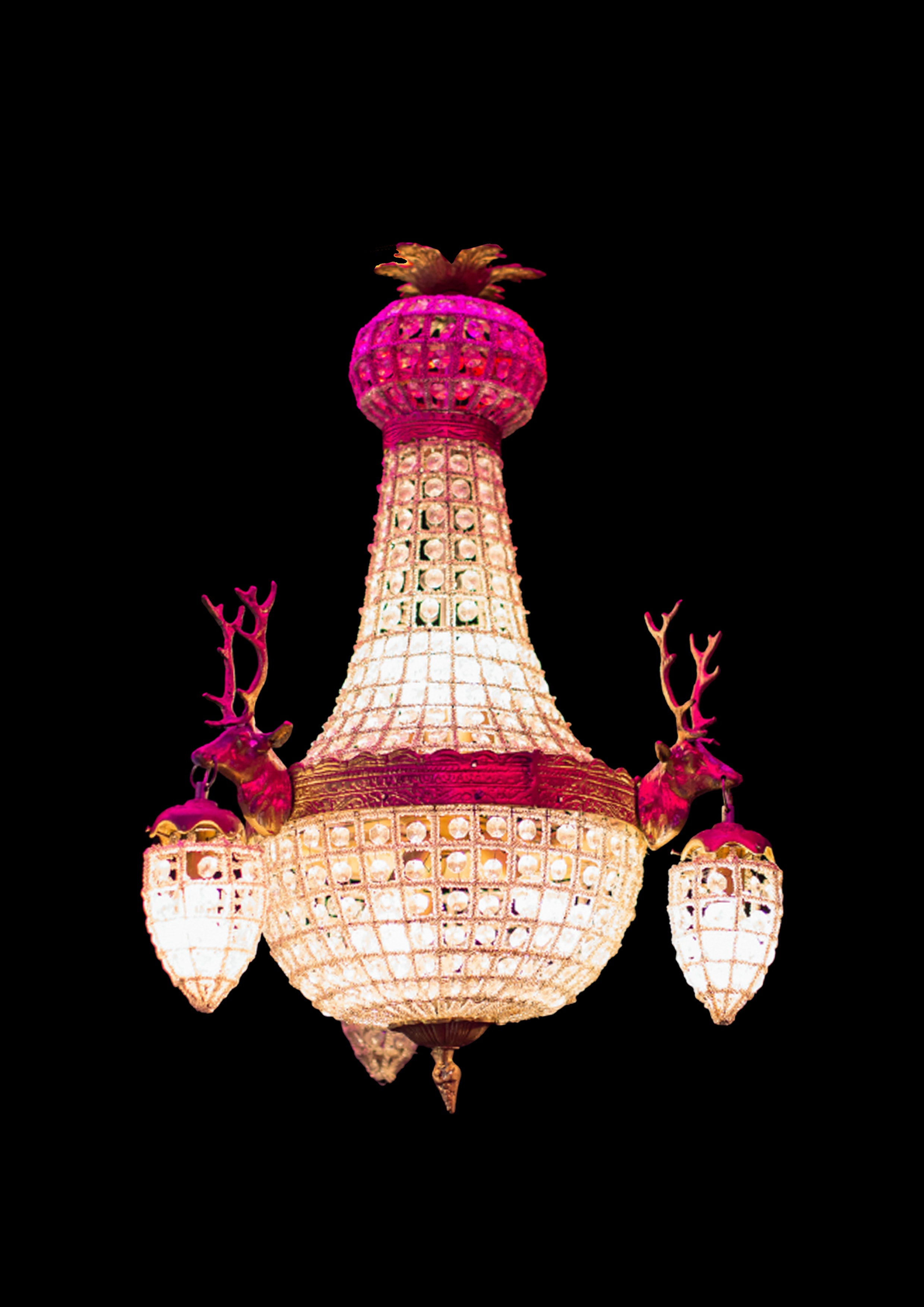 Empire Basket with Deer Horns