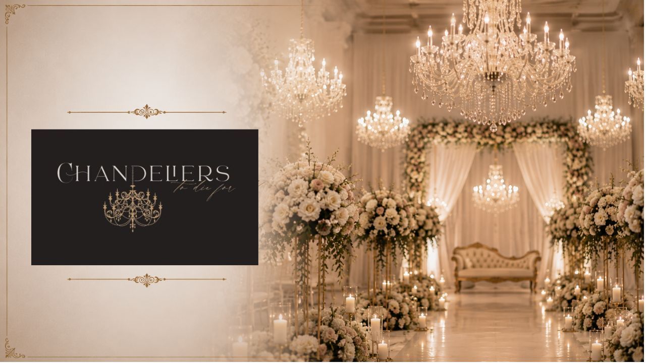 How Chandelier Hire Enhances Wedding Photography